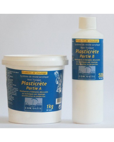 Résine acrylique plasticrète non toxique